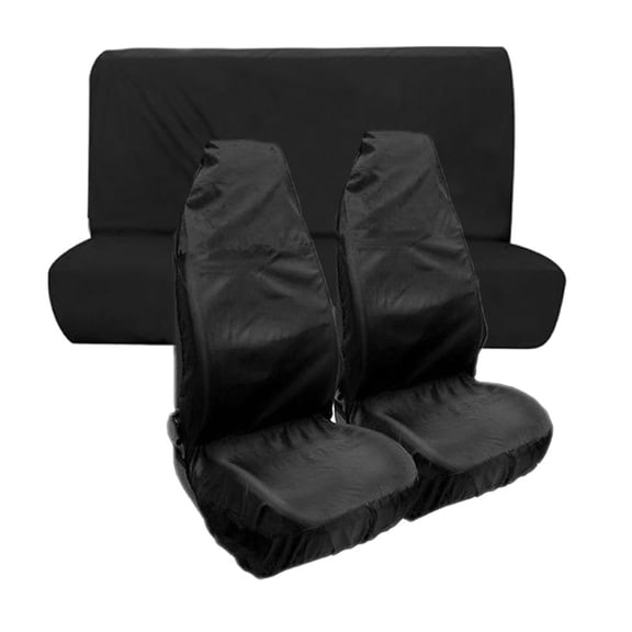 Black Car Seat Cover Fit for Most Car SUV,Front / Rear Seat Protectors Waterproof Oxford Cloth Cover