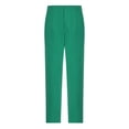 thumbnail image 4 of VSSSJ Women's Versatile Suit Pants Regular Fit Solid Color High Waist Straight Dress Pants Fashion Everyday Commuting Work Pants with Pocket Green L, 4 of 5