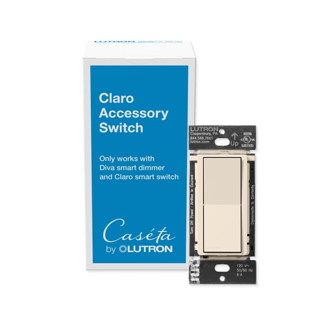 Interruptor de accesorios Lutron Caseta Smart Claro DVRF-AS-LA
