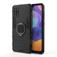thumbnail image 3 of Funda Rígida Antichoque Samsung Galaxy A31 Negro Doble Capa con Anillo Metálico para Soporte Magnéti, 3 of 6