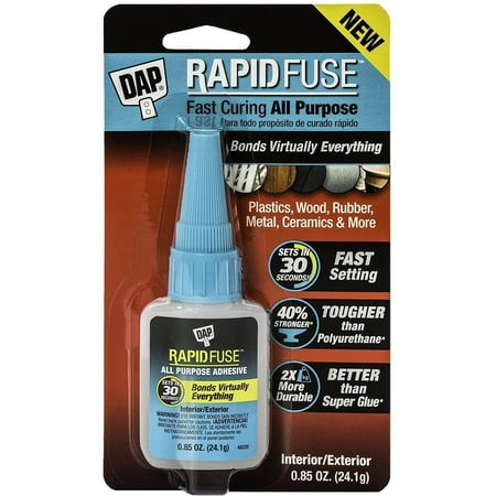 DAP RapidFuse All-Purpose Adhesive Glue, Clear