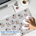 thumbnail image 4 of Long Mouse Pads for Desk,Gray Cow Expression Pattern Desk Mats on Top Of Desks, Desk Mouse Pad Extra Large with 3mm Non-Slip Base and Stitched Edge for Gaming,Office,Work,Home 31.5"x11.8", 4 of 6