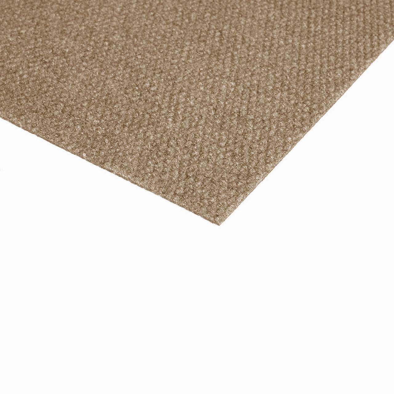 Foss Floors Taupe 24'’ x 24’' Peel and Stick Indoor/Outdoor Hilltop Carpet Tile 36 sq ft 16 Piece