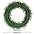 thumbnail image 3 of Unique Bargains Front Door Artificial Wreaths Year Round Wreath Hanging Garland Orange, 3 of 7