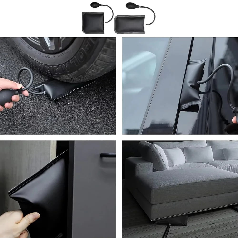 Automotive Access Tool Kit Long Reach Grabber Air Wedge Set Interior Trim Removal Tools with Carrying Bag