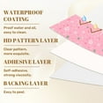 thumbnail image 6 of Peel and Stick Wallpaper 17.7in x 9.8ft Pink Christmas Candy Cane Peppermint Swirl Seamless Contact Paper Vinyl Self-Adhesive Removable Wall Paper for Bedroom DIY Home Decor Renter Friendly, 6 of 8