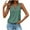 Green 1, variant on Baberdicy Cutout Sleeveless Tank Top - Women's Summer Casual V-Neck Strappy Blouse, Breathable Going Out Tee with Eyelet Details (Black | L)