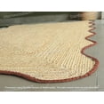thumbnail image 5 of Natural Jute Rug, Area Rug, Scalloped Jute Rug, Bohemian Rug, Handmade Area Rug Carpet for Home, Bedroom, Living Room, Kids Room, Any Room, 5 of 5