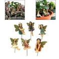 thumbnail image 1 of 6 Miniatura, Estatua de Resina, Accesorios de para Niñas de Jardín para , Conjunto de Adornos Macarena Decoraciones de figuras de hadas, 1 of 8