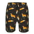 thumbnail image 4 of Kll Royal Corgi1 Men'S Casual Summer Beach Shorts Hawaiian Shorts With Pockets-Xx-Large, 4 of 9