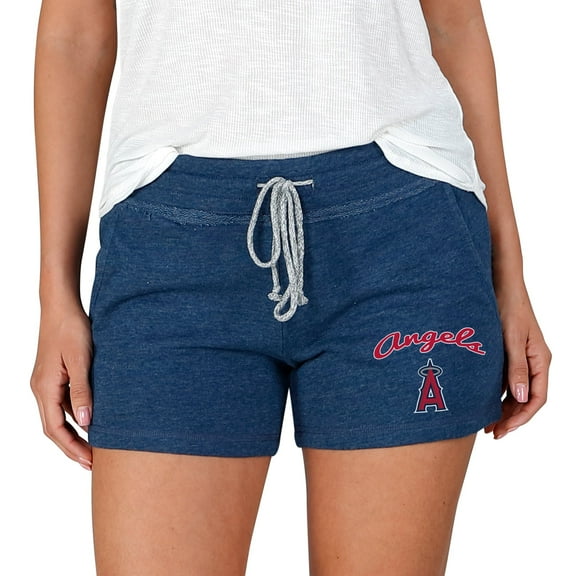 Women's Concepts Sport Navy Los Angeles Angels Mainstream Terry Shorts
