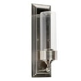 thumbnail image 6 of F17101-57-Sunset Lighting-Esquire - 1 Light Wall Sconce   Antique Gunmetal Finish with Clear Glass, 6 of 7
