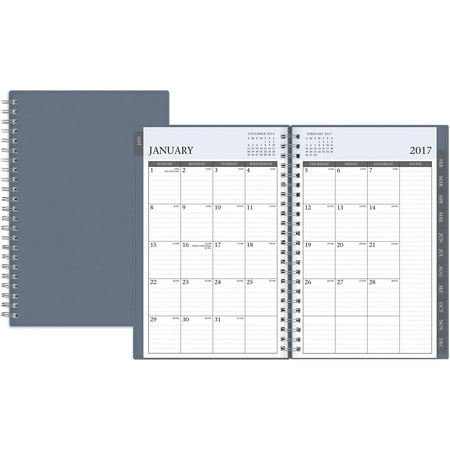 Blue Sky Enterprise Blue 5" x 8" Weekly/Monthly Planner, 2017
