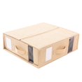 thumbnail image 1 of Visland Wardrobe Storage Box Foldable with Handle Transparent Window Clothes Socks Underwear Storage Classification Storage Closet Organizer Duvet Cover Bed Sheets Storage Case, 1 of 8