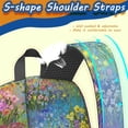 thumbnail image 5 of Pioneer Flower Floral Print Pattern 17" School Backpacks for Teens,Waterproof Oxford Fabric,S-Shape Padded Straps for School,Travel,Hiking,Camping, 5 of 5