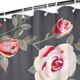 thumbnail image 3 of Pioneer Flower Floral Print Pattern Shower Curtain 36"x72" ,Bathroom Decorative Shower Curtains Set with 12 Hooks,Modern Waterproof Washable Shower Curtain, 3 of 6