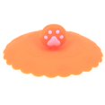 thumbnail image 2 of Tapa Tapa de copa de silicona de 10 cm de diámetro Tapa de copa de aislamiento térmico a prueba de fugas (naranja), 2 of 6