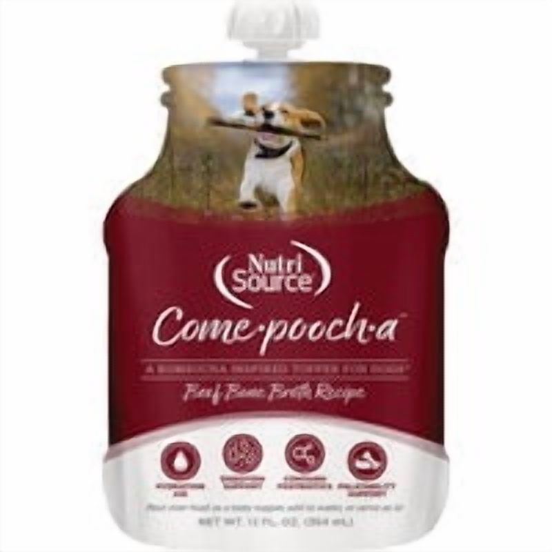 ADMC NutriSource Come-Pooch-a Bone Broth Dog Food Topper - Pack of 6 Bulk Buy Multipack