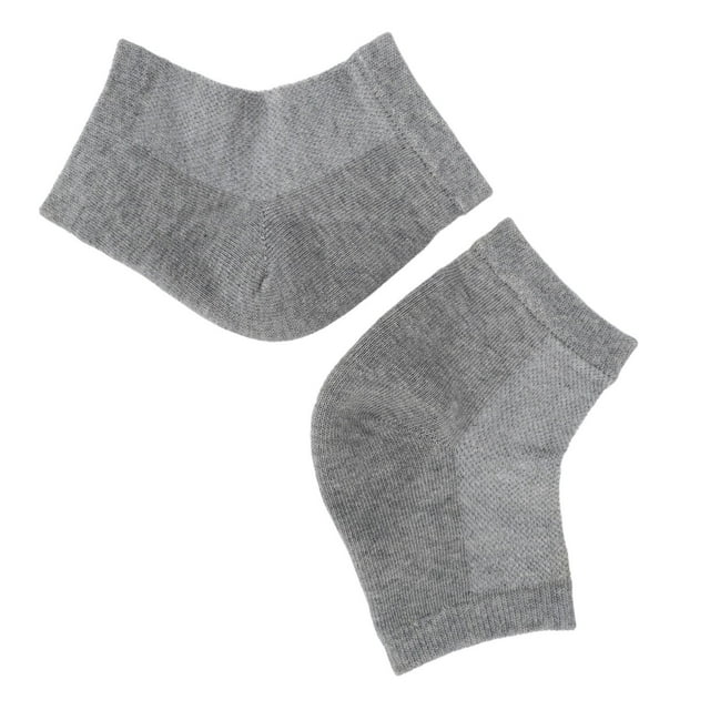 Heel Socks, Nourishing Smoothness Hypo Allergenic Cracked Heel Socks For Dry Gray