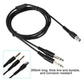 thumbnail image 3 of 200cm Aviation Headset Plug Replacement Cable Adapter for Pilot DIY with Cable Switch, 3 of 4