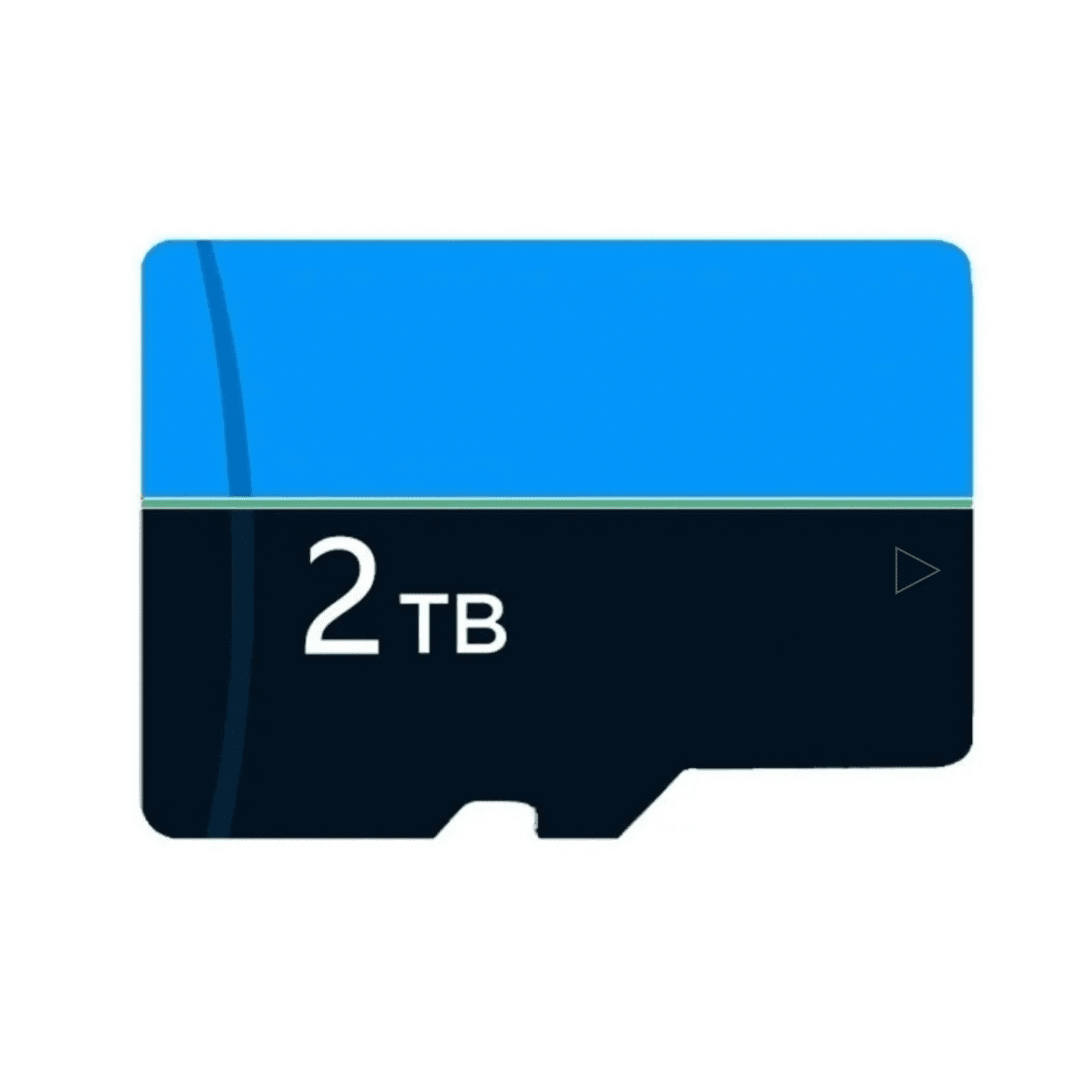 New Memory Card 2T Universal Memory Micro SD Card, Suitable For Most Mobile Phones, Cameras, And Other Devices,Bluewith Adapter 3-pack