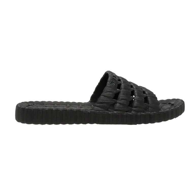 Tecs Men's Relax Slide Sandal, Black 