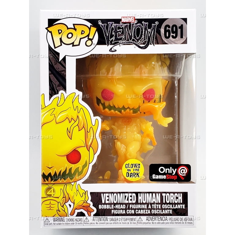 Funko POP Marvel Venom Venomized Human Torch 691 Bobble Head
