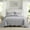 Silver, variant on Ameha 3 Piece Reversible Quilt Set Ultra Soft Floral Coverlet Microfiber Bedding Set King Silver All Season