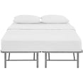 thumbnail image 5 of Modway Horizon Queen Bed Frame In Silver - Replaces Box Spring - Folding Metal Mattress Bed Frame, 5 of 5