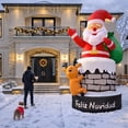 thumbnail image 1 of Inflable de Navidad CHIMENEA de SANTA CLAUS MEGA gigante con led 4m Decoración navideña Christmas Inflatable Artego, 1 of 8