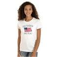 thumbnail image 3 of One Nation Distressed Flag USA Pride Womens Slim Fit Graphic Tee Brisco Brands S, 3 of 6