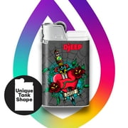 DJEEP Pocket Lighters, TATTOO Collection, 24 Count Pack of Disposable Lighters