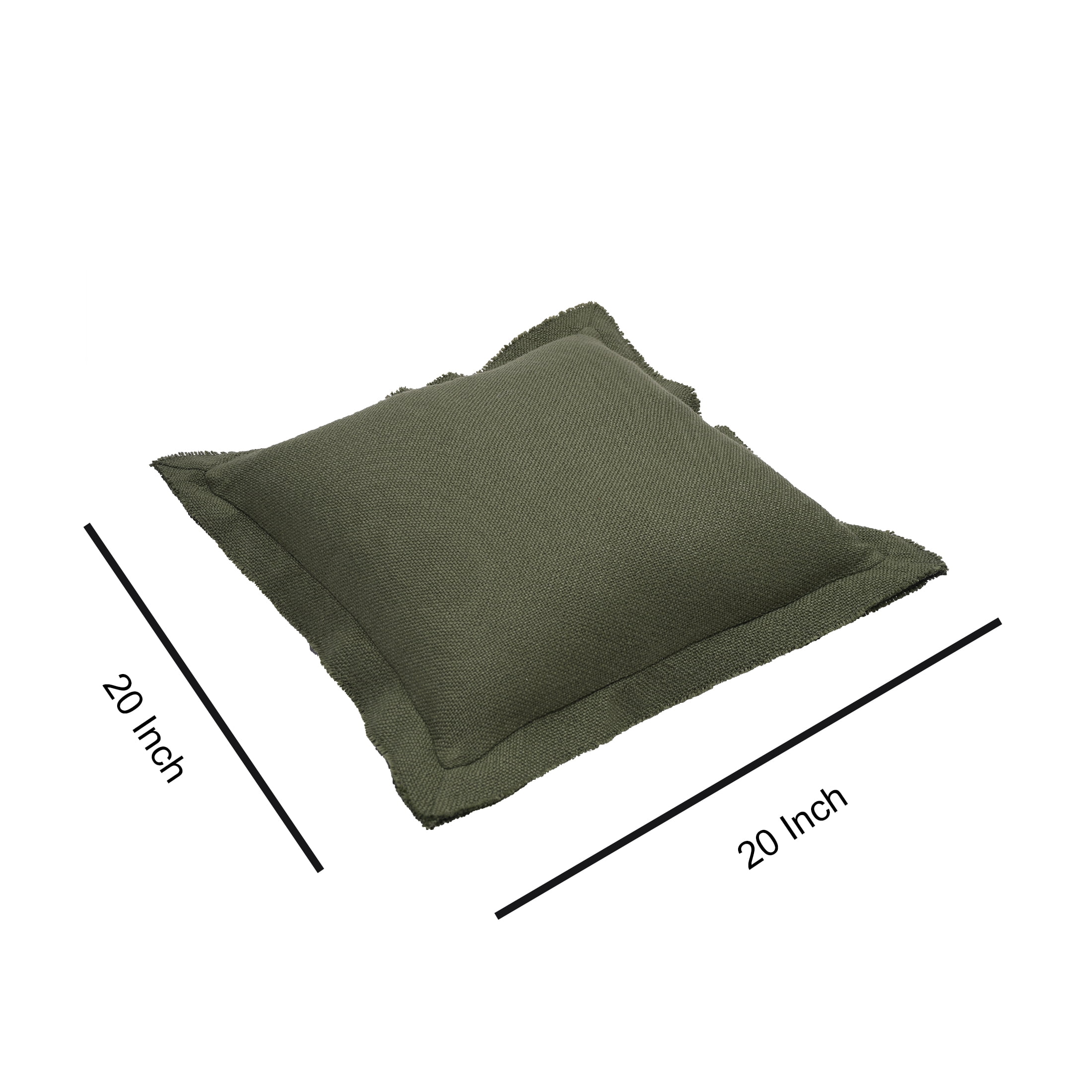 Better Homes & Gardens 20" x 20" Blake Bi-Flange Throw Pillow Cover, Cypress Tree