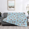 thumbnail image 2 of Fotbe Dachshund Dog Manta de Franela con Estampado, Manta Ultrasuave para Cama, Sofá, Auto, Hipoalergénica y Antibolitas-80"x60", 2 of 6