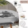 thumbnail image 3 of Funny Bears Round Tablecloth for 55-60 Inch Tables,Fitted Table Cover with Elastic Edge,Cute Art Vintage Lovely Animals on Bathtub Waterproof Outdoor Table Cloth Protector for Patio Garden Dinner, 3 of 9