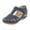 Blue, variant on Anuirheih Women's Wedge Sandals Summer Closed Toe Sandals for Women Dressy Wedges(Black)