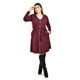 thumbnail image 4 of Vestido con cierre frontal y cinto Roman Fashion /Tallas Extras, 8016 (Vino) vino 42, 4 of 5
