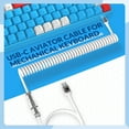 thumbnail image 5 of T8 Wired 68 Keys Mechanical Gaming Keyboard with Coiled Cable, RGB Backlit Blue Switch for PC, 5 of 5