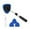 Blue, variant on Extendable Handle Car Windshield Cleaning Kit,Triangle Microfiber Pads Spray Bottle Complete Design,Streak-Free Interior Auto Window Glass Cleaner Tool (Red)