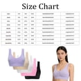 thumbnail image 3 of qolati 5 Pack Women Wireless Bras Wirefree Bra Plus Size Ultra-thin Bra Sports Bra Full Cup Bra Comfort Sports Bra Underwear, 3 of 6