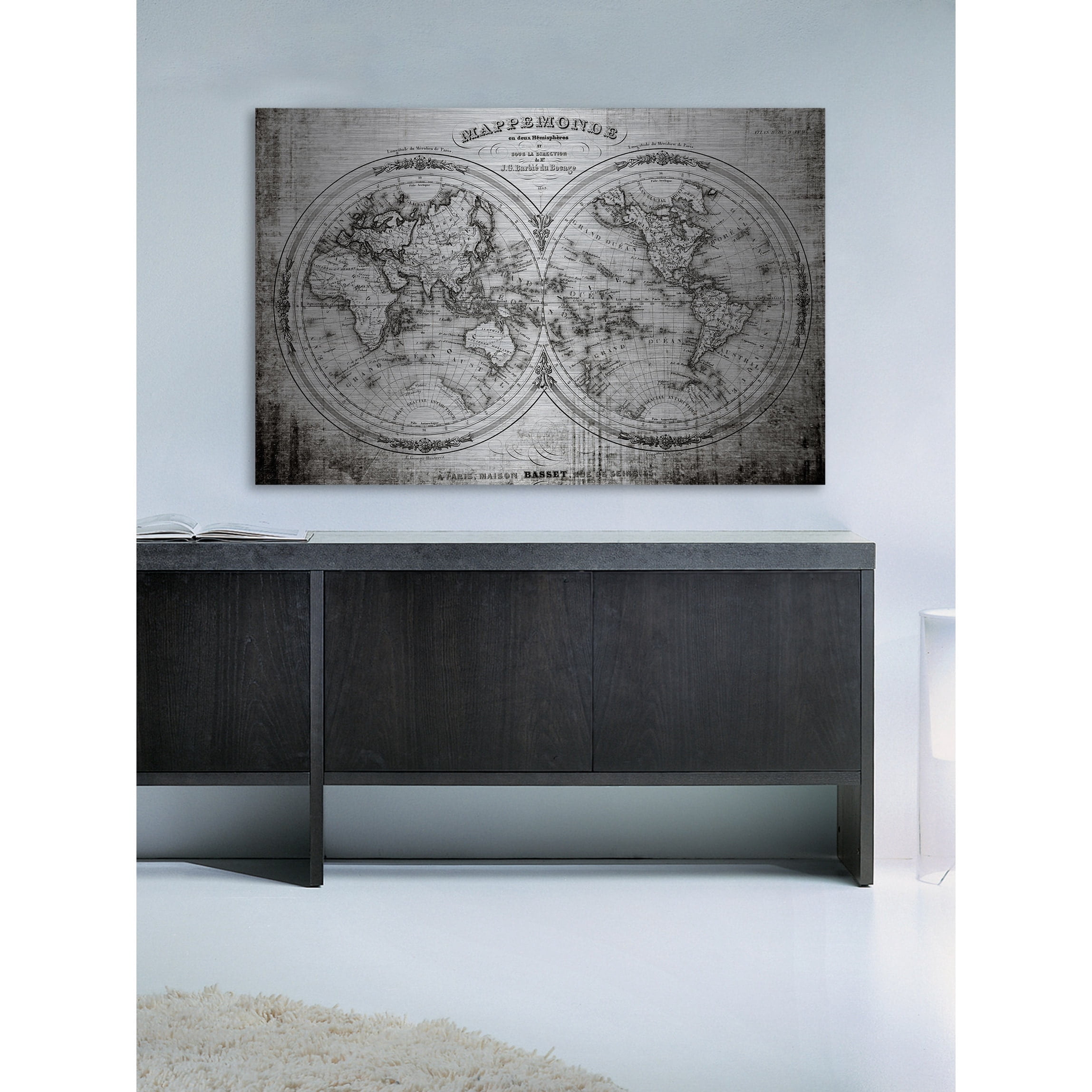 MARMONT HILL Parvez Taj 'Domination' Painting Print on Brushed Aluminum 45 x 30
