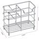 thumbnail image 4 of Small Toothbrush Holder for Bathroom, 5 Slots Silver Stainless Steel Bathroom Accessories Organizer, 4 of 4