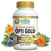 Botanic Choice Maximum Strength Opti Gold Vision Dietary Supplement, 60 Vege Capsules