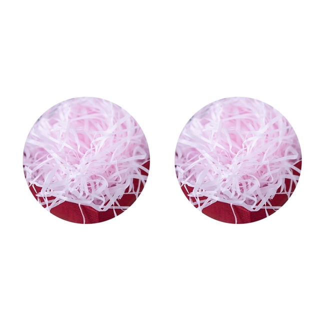 Transemion New Shredded Paper Box Filling Material Wedding Party Decoration Candy Holder DIY Colorful Filler Light pink 2Set