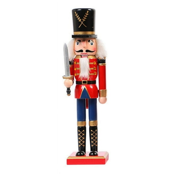 Christmas Nutcrackers Ornaments Set Wooden Nutcracker Christmas Decorations Soldier Standing Decorations for Table