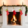 thumbnail image 1 of DRAFIDEEP Golden Xmas Stocking Hook 4Set for Simple and Stylish Fireplace and Mantel Use, 1 of 8
