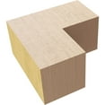 thumbnail image 6 of 2"W x 4"D x 4"H Classic Chapel Hill Rough Cedar Woodgrain TimberThane Corbel, Primed Tan, 6 of 6