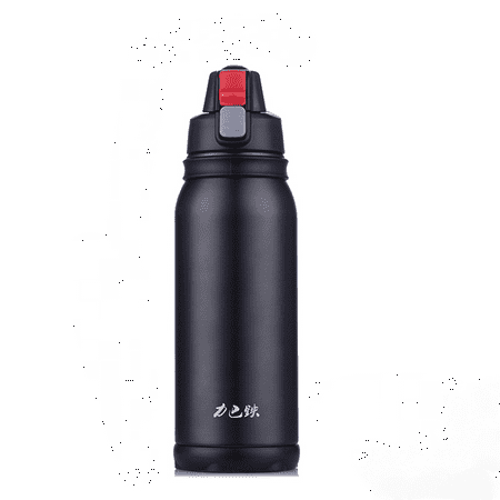

Liba iron 304 stainless steel thermal insulation cold cup large-capacity sports outdoor fitness travel mountaineering water cup pot graphite color 600ml