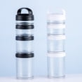 thumbnail image 3 of Cateissary Botes herméticos de botella de gran capacidad para almacenar alimentos y latas vacías para llenar contenedores de almacenamiento para Almacenamiento y organización del hogar blanco, 3 of 6