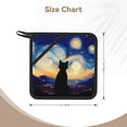 thumbnail image 3 of Disketp Cat Under Starry Skies Pot Holders Kitchen Insulation Mats Heat Resistant Pot-Holder Oven Anti-Scald Pads for Cooking Baking, 7.1*7.1inch, 3 of 8